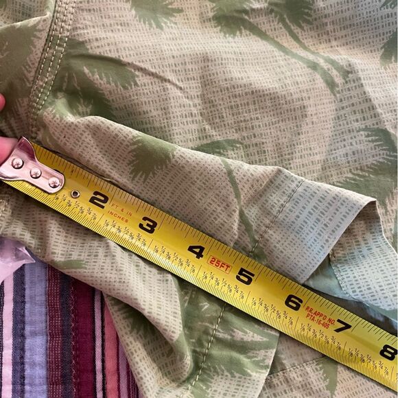 Tommy Bahama Relax Swim Trunks Green w/palm Trees, Sz Large,  drawstring elastic - Picture 11 of 11